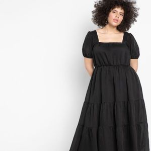 Eloquii Puff Sleeve Midi Dress NWT 28W